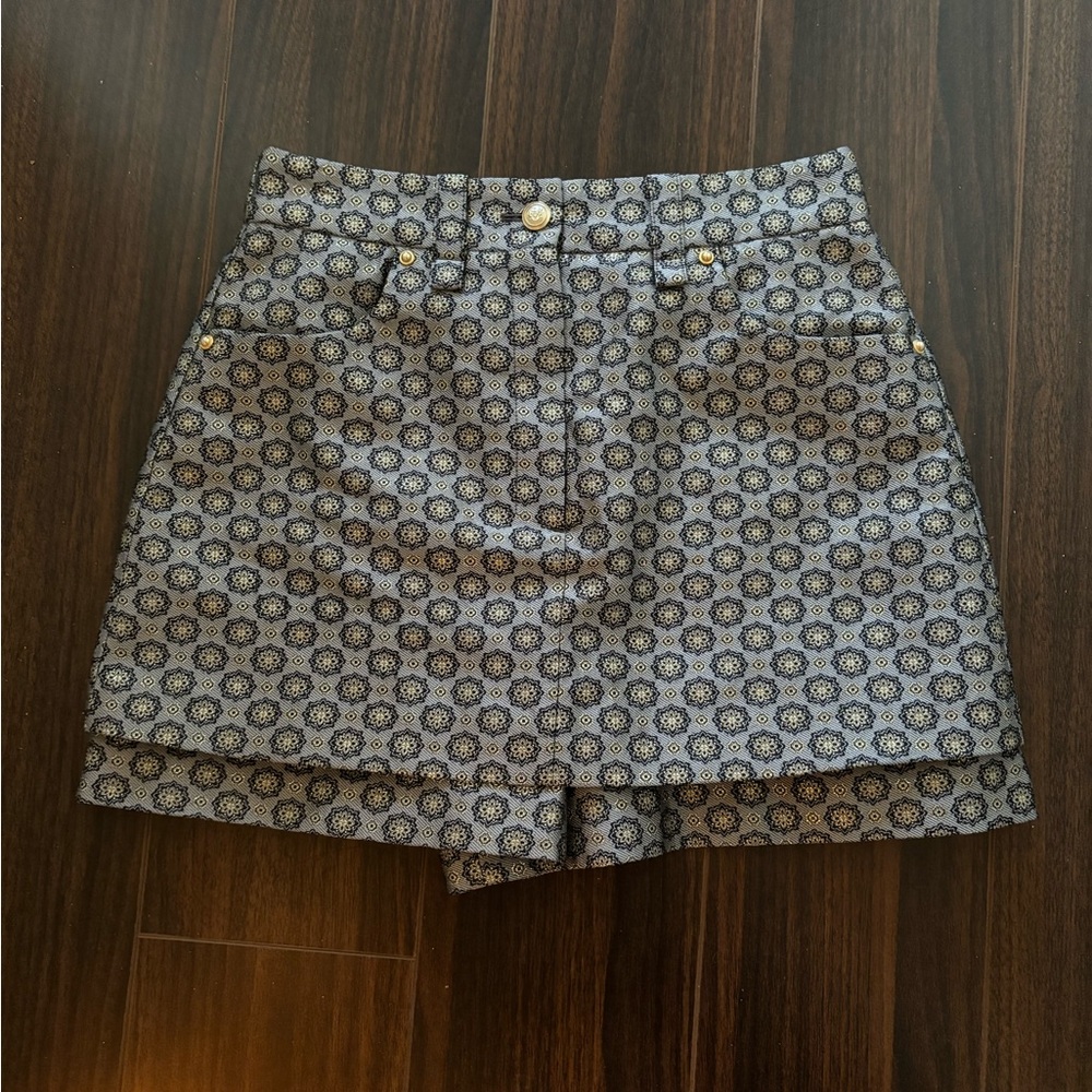 Maje Skirt with shorts grey